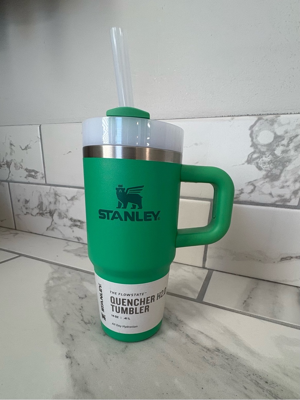 Stanley The Quencher H2.0 Flowstate Tumbler 14 oz with Handle and Straw - Meadow